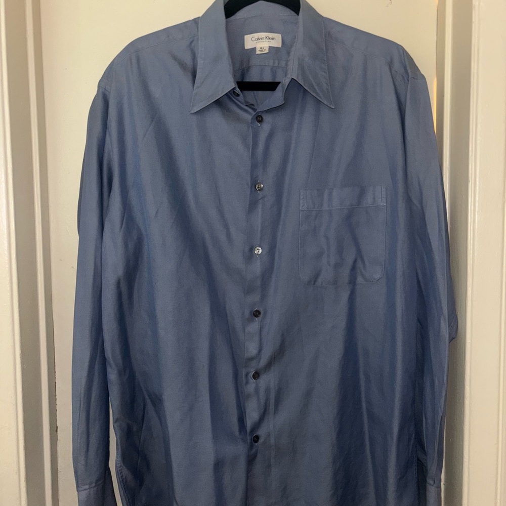 Calvin Klein Men's Blue Shirt. Size 16 1/2